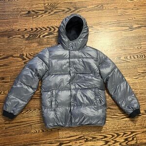 Crew Cuts Kids Gray Puffer Coat